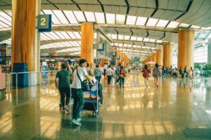 Man in an airport